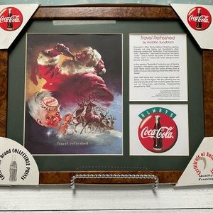 VTG 1998 Coca Cola Travel Refreshed Limited Edition Lithograph